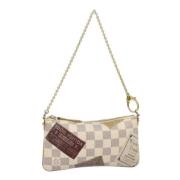 Pre-owned Canvas pouches Louis Vuitton Vintage , White , Dames