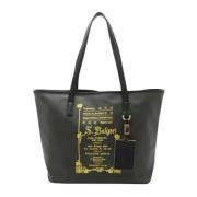 Pre-owned Canvas shoulder-bags Bvlgari Vintage , Black , Dames