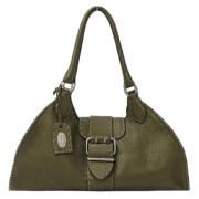 Pre-owned Leather fendi-bags Fendi Vintage , Green , Dames