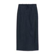 Blauwe Denim Rok Boss Black , Blue , Dames