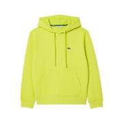 Groene Hoodie Dubbelzijdig Piqué Lacoste , Green , Dames