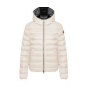 Korte donsjas met aangehechte capuchon Colmar , White , Dames