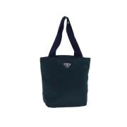 Pre-owned Nylon totes Prada Vintage , Blue , Dames