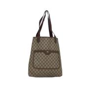 Pre-owned Fabric totes Gucci Vintage , Beige , Dames