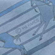 Pre-owned Silk scarves Hermès Vintage , Blue , Dames