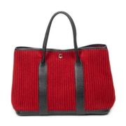 Pre-owned Canvas handbags Hermès Vintage , Red , Dames