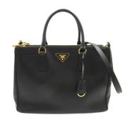 Pre-owned Leather totes Prada Vintage , Black , Dames