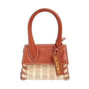 Mini Raffia Tas Rood Baksteen Jacquemus , Brown , Dames