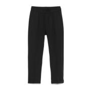 Zwarte Broek met Elastische Taille Pmds , Black , Heren