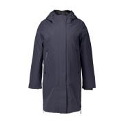 Parka's Donkergrijze Jas Krakatau , Blue , Dames