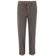 Casual Drawstring Trousers Panicale , Brown , Dames