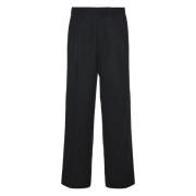 Lichte wollen slacks Auralee , Black , Heren