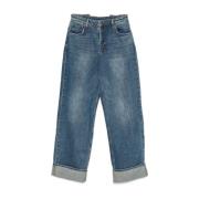 Indigo Blauwe Denim Jeans Ksubi , Blue , Dames