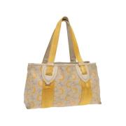 Pre-owned Canvas handbags Celine Vintage , Yellow , Dames