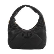 Zwarte Hobo Tas Twinset , Black , Dames