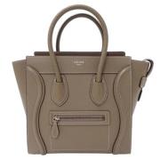 Pre-owned Leather celine-bags Celine Vintage , Gray , Dames