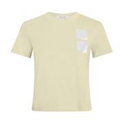 Groene Satin Boxes T-shirt Calvin Klein , Green , Dames