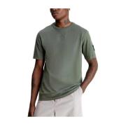 Klassiek Badge T-shirt Calvin Klein , Green , Heren