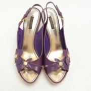 Pre-owned Fabric sandals Louis Vuitton Vintage , Purple , Dames