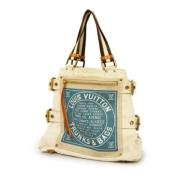 Pre-owned Canvas totes Louis Vuitton Vintage , Beige , Dames