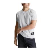 Minimalistisch Logo T-shirt Calvin Klein , White , Heren