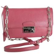 Pre-owned Leather prada-bags Prada Vintage , Pink , Dames