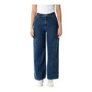 Hoge Taille Flare Fit Jeans Carhartt Wip , White , Dames