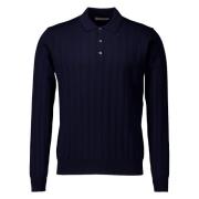 Donkerblauw Polo Shirt Corneliani , Blue , Heren