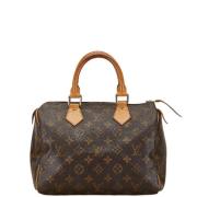 Pre-owned Canvas handbags Louis Vuitton Vintage , Brown , Dames