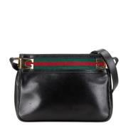 Pre-owned Leather shoulder-bags Gucci Vintage , Black , Dames