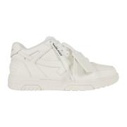 Witte Leren Sneakers Off White , White , Dames