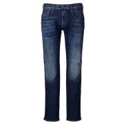 Blauwe Jeans Stijlvol Model Replay , Blue , Heren