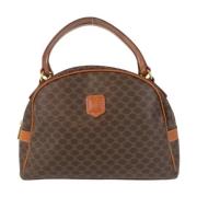 Pre-owned Canvas handbags Celine Vintage , Brown , Dames