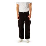 Cargo Broek met Elastische Taille Gramicci , Black , Heren