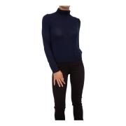 Blauwe Cashmere Trui Lange Mouw Nenette , Blue , Dames