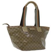 Pre-owned Canvas handbags Gucci Vintage , Gray , Dames