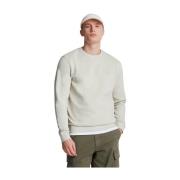 Tonal Eagle Crew Neck Sweater Beige Lyle & Scott , Beige , Heren