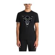 Zwarte Panther Print T-shirt Antony Morato , Black , Heren