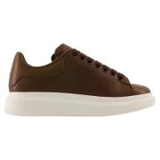 Leather sneakers Alexander McQueen , Green , Dames