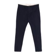 Slim Fit Blauwe Katoenen Broek Nine In The Morning , Blue , Heren