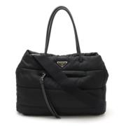 Pre-owned Canvas prada-bags Prada Vintage , Black , Dames