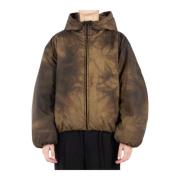 Beige/Zwart Nylon Jas Acne Studios , Brown , Dames