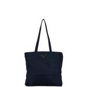 Pre-owned Canvas prada-bags Prada Vintage , Blue , Dames