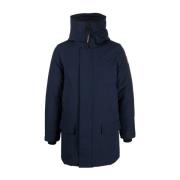 Blauwe Gewatteerde Hoodiejas Canada Goose , Blue , Heren