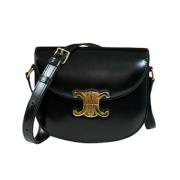 Pre-owned Leather celine-bags Celine Vintage , Black , Dames