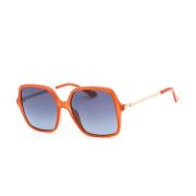 Oranje Plastic Zonnebril met Blauwe Lens Guess , Orange , Dames