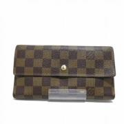 Pre-owned Canvas wallets Louis Vuitton Vintage , Brown , Dames