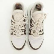 Pre-owned Coated canvas sneakers Louis Vuitton Vintage , White , Dames