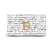 B-Buzz leren portemonnee met 'Love Letter' print Balmain , White , Dam...