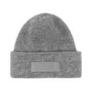 Grijze Gros Grain Wol Beanie Jacquemus , Gray , Unisex